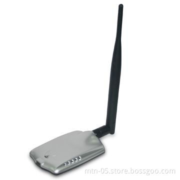 High-power Wireless USB Adapter with 27dBm/500mW Output Power and 2.412 to 2.484GHz Frequency Band